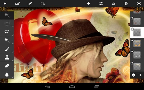 Adobe Photoshop Touch 1.7.7. Скриншот 1