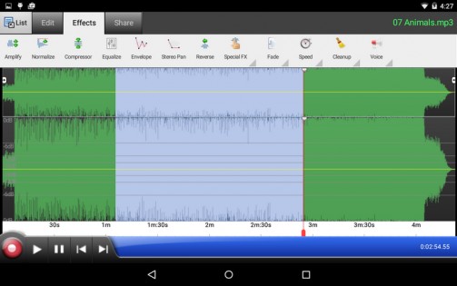 WavePad Audio Editor 18.02. Скриншот 3