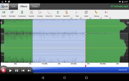 WavePad Audio Editor 20.14. Скриншот 3