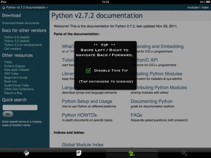 Python 2.7 for iOS. Скриншот 3