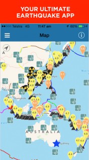 Earthquake - Map, Info, Alerts. Скриншот 1