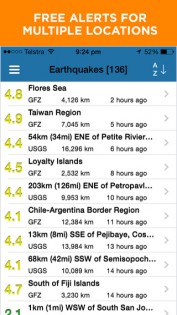 Earthquake - Map, Info, Alerts. Скриншот 2