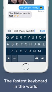 Fleksy Keyboard - Happy Typing. Скриншот 1
