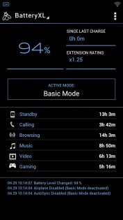 BatteryXL 2.0.2. Скриншот 1