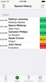 Speech Timer HD. Скриншот 2