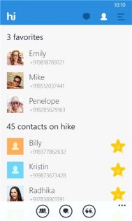 hike messenger. Скриншот 2