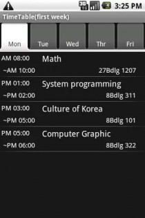 TimeTable (for Student) 1.61. Скриншот 1