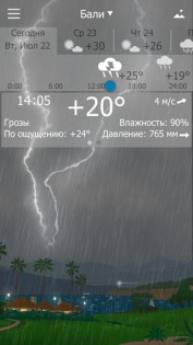 Погода YoWindow. Скриншот 3