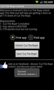 Cut The Rope Unlock 1.1. Скриншот 1