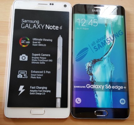 В сеть утекли живые фото Samsung Galaxy S6 Edge+ и нового стилуса S Pen