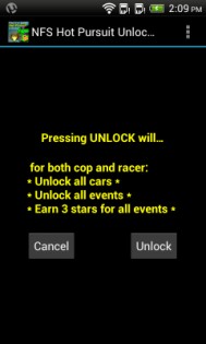 NFS Hot Pursuit Unlocker 2012.10. Скриншот 1