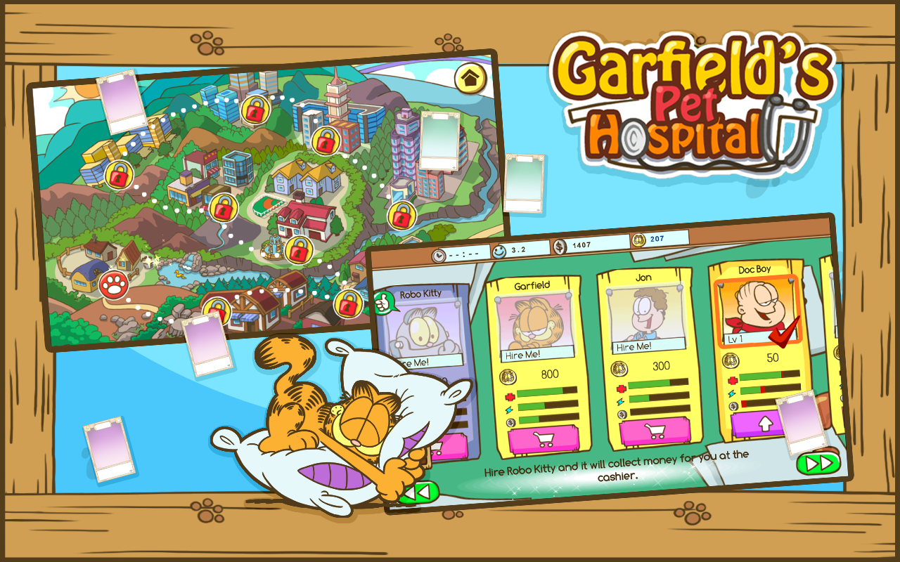 Скачать Garfield Pet Hospital 1.2 для Android