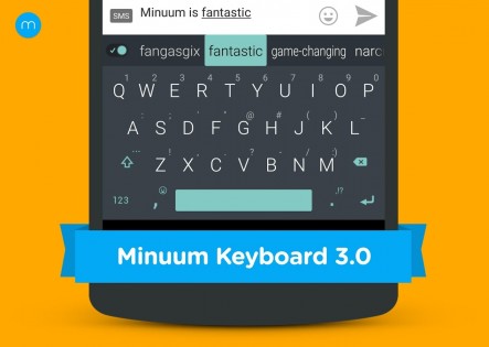 Minuum Keyboard Free + Emoji 3.5.2. Скриншот 1