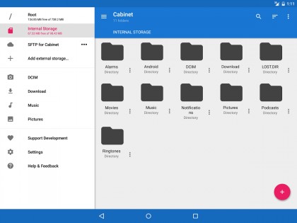 Cabinet File Manager 1.9.8.1. Скриншот 1