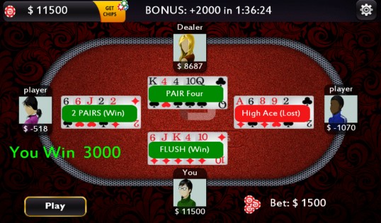 Simple Poker 1.5.1. Скриншот 1