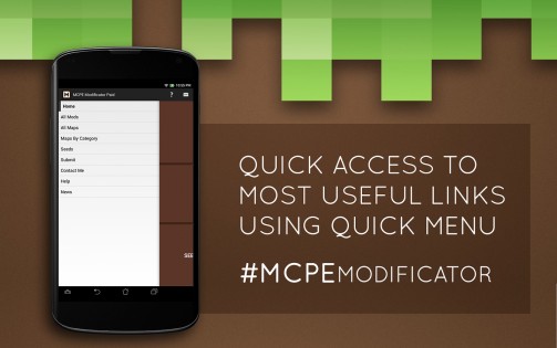 MCPE Modificator 3.25. Скриншот 2