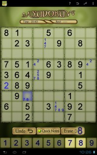 Sudoku Free 2.26. Скриншот 1
