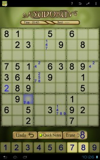 Sudoku Free 2.31. Скриншот 1