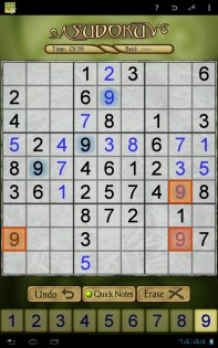 Sudoku Free 2.31. Скриншот 2