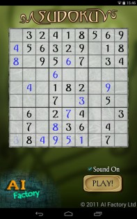 Sudoku Free 2.26. Скриншот 3