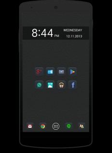 Dark Synergy (ADW Apex Nova) 2.1. Скриншот 1