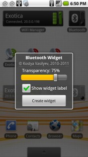 Bluetooth Widget 2.0. Скриншот 3