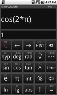 Калькулятор MobiCalc 1.5.5. Скриншот 2