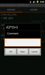 Калькулятор MobiCalc 1.5.1. Скриншот 5