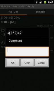 Калькулятор MobiCalc 1.5.5. Скриншот 5
