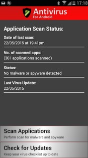 Dala Antivirus for Android 3.5. Скриншот 1
