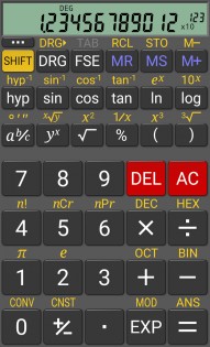 RealCalc Scientific Calculator 3.0.2. Скриншот 1