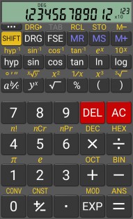 RealCalc Scientific Calculator 3.1.0. Скриншот 1