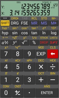 RealCalc Scientific Calculator 3.0.2. Скриншот 2