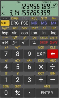 RealCalc Scientific Calculator 3.1.0. Скриншот 2