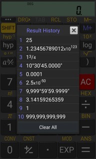 RealCalc Scientific Calculator 3.1.0. Скриншот 4