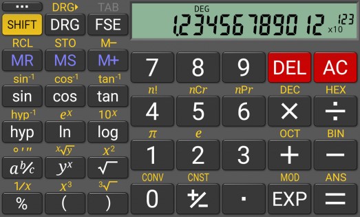 RealCalc Scientific Calculator 3.0.2. Скриншот 8