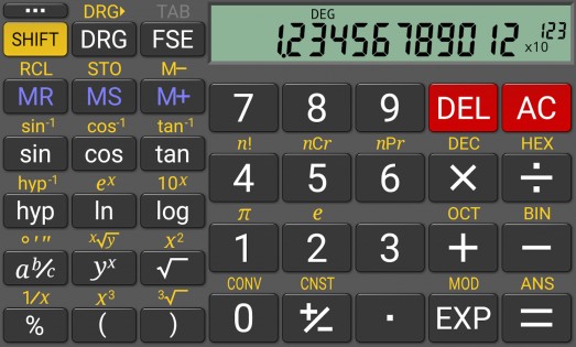 RealCalc Scientific Calculator 3.1.0. Скриншот 8