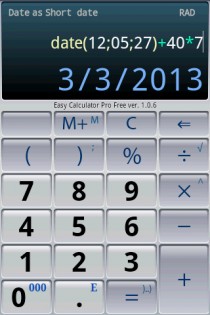 Easy Calculator Pro 1.3.7. Скриншот 2