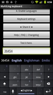MultiLing O Клавиатура 1.0.2. Скриншот 4