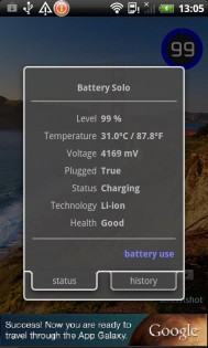 Battery Solo Widget 4.1. Скриншот 2