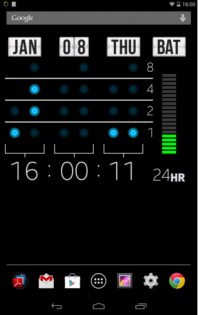 Binary Digital Clock 1.0.1. Скриншот 1