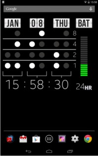 Binary Digital Clock 1.0.1. Скриншот 3