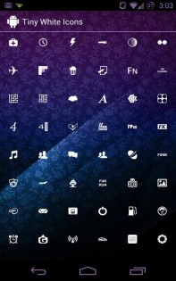 Tiny White Icon Pack 1.6. Скриншот 2