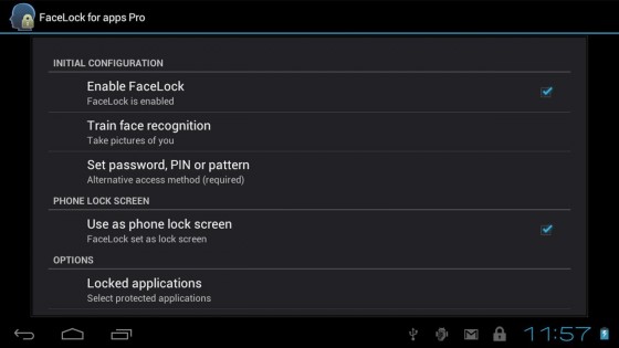 FaceLock for apps 2.9.1. Скриншот 2