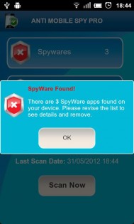 Anti Spy Mobile 1.9.11.3. Скриншот 3