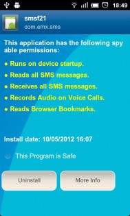 Anti Spy Mobile 1.9.11.3. Скриншот 5