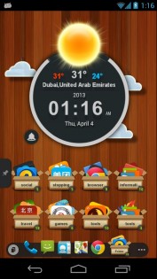 TSF Clock Widget 2.1. Скриншот 1