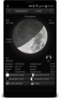 Lunafaqt sun and moon info 1.26. Скриншот 15