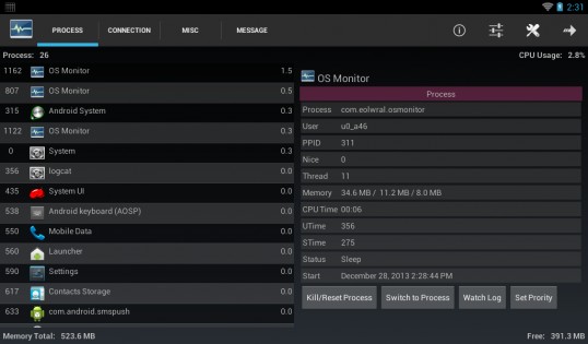 OS Monitor 3.5.0.7. Скриншот 1