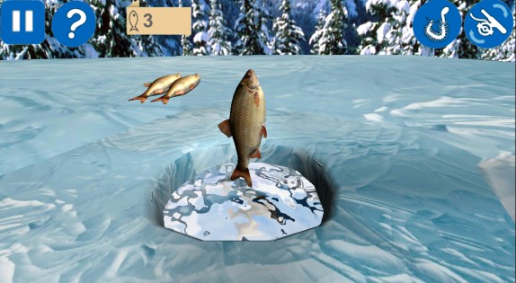 Рыбалка зимняя 3D  1.4051. Скриншот 3